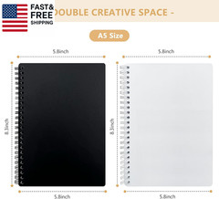 2 Pack Reusable Sticker Book Collecting Album Sticker Storage Organizer Book wit