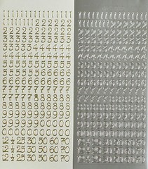 10mm (1cm) NUMBERS Type 3 PEEL OFF STICKERS Curled 25 30 50 60 70 1/2 3 Colours