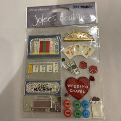 Las Vegas Travel Slots Chapel Jolee’s Boutique Dimension Scrapbook Stickers MM