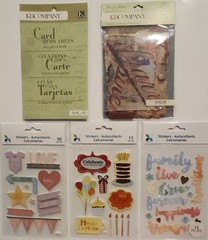 Lot of 14 K&COMPANY MOMENTA Scrapbooking Card Making Stickers