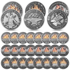 24 Pcs Dumpster Fire Challenge Coin Dispatcher Employee Appreciation Gifts Dumps