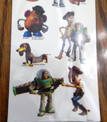 TOY STORY Removable Stickers Disney Pixar Mello Smello Prismatic 1995 Vtg Lot/3