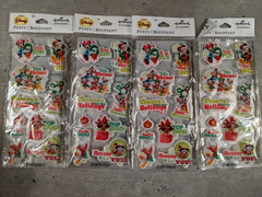 new Disney Mickey Mouse Minnie Mouse Christmas PUFFY STICKERS 4 Packages 8 Sheet