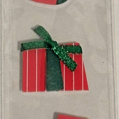 Recollections Christmas Stocking Dimensional Scrapbook Stickers. New & Sealed.