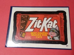 2004 ZIT KAT BEEF FLAVOR TOPPS LOGO STICKER CARD GREAT FOR VINTAGE COLLECTION!