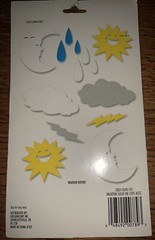 KeepSake Essentials Solid Die Cuts Weather Report Rain Drop Clouds Lightning Sun