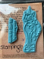 New Stamping Bella Rubber Stamp ODDBALL UNICORN cling set of 2 free USA ship