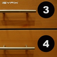 iSYFIX Black Consecutive Number Stickers – 1 to 50, 4-inch, 1 set – Vinyl Sel…
