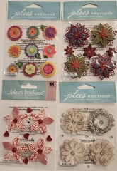 Lot Of 11 JOLEE’S BOUTIQUE K&Co Sandylion Scrapbooking Stickers FLOWERS