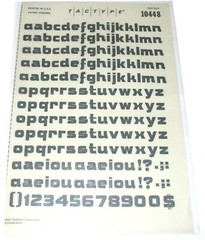TACTYPE 10448 BOLT BOLD 12 x 16 Medium Sheet Dry Transfer