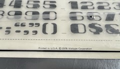 C-THRU Graphics 1976 Rub-On Dry Transfer Letters Signet Vintage 4 Sheets