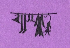 WITCHES CLOTHES halloween die cuts scrapbook cards