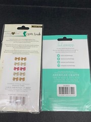 Lot of 9 NIP Bows for Card Making Scrapbooking Crafts Various Brands Sizes