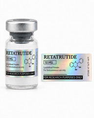 Customizable Holographic Peptide Vial Labels for 3ml Vials- Set of 20 labels!