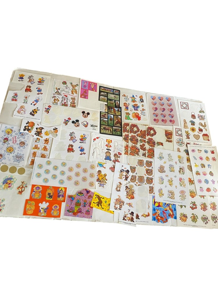 Large Mixed Lot of Vintage Current Inc Sticker Sheets plus other brands