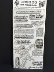 ART IMPRESSIONS RUBBER STAMP clear set DANCE IT OUT LAUGH birthday