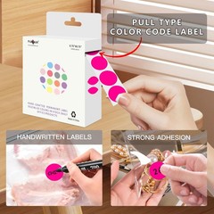 PARLAIM 3/4 Inch Circle Sticker Labels,1000 Stickers Adhesive Round Color Cod…