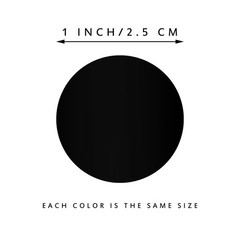 500Pcs Black Paper Stickers Round Blank 1 Inch DIY Gift Seal Chalkboard Labels