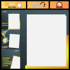 500 Sheets Full Sheet Label Sticker Paper for Laser & Inkjet Printers – 8.5×11