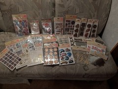Huge Scrapbook Embellishment Lot Stickers Craft Supplies New