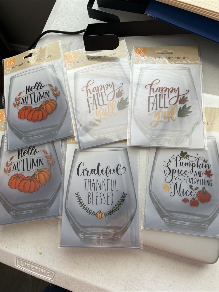 Crafters Square Ceramic 6 Stickers Lot