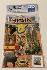 Paper House 2D Stickers ~ Travel Destinations….Spain
