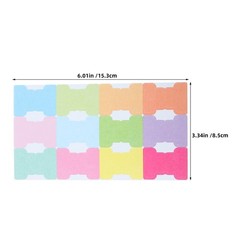 480Pcs Sticky Monthly Tabs for Planner Diary Colorful Self Adhesive Office Use