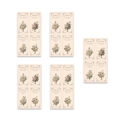 125Pcs Thank You Stickers Rectangular Wrapping Labels Self-adhesive Labels