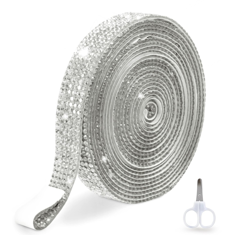 Self Adhesive Rhinestone Strips for Crafting -3 Yard Self Adhesive Rhinestone…