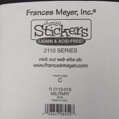Frances Meyer Jumbo Stickers Military R 2110-015 New Army Marines USAF