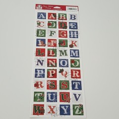NEW Lot CHRISTMAS HOLIDAY Scrapbooking Borders Words Cardstock Stickers Alphabet