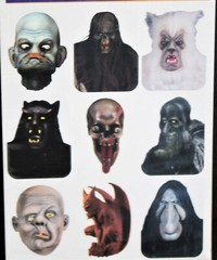 NEW Halloween Paper Magic Group Creature Stickers Ghoul Monster Zombi Pack of 36