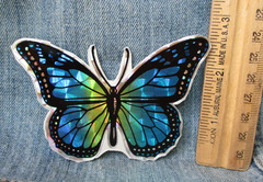 Vintage 1980’s BUTTERFLY FOIL PRISM STICKER Sticker Album Find SD67