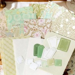 40Pcs Vintage Ephemera Pack Scrapbook Paper Junk Journal Kit Supplies Collage