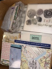 Lot Papercrafting Junk Journal Stamps Paper Stickers Diecuts CTMH Recollections