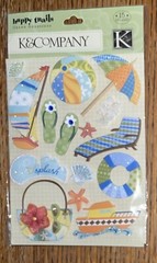 K&Company Happy Trails Water Fun Sail Boat Umbrella Beach Ball Vacation Travel