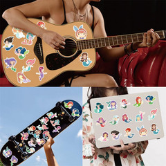 60Pcs Cute Mermaid Princess Stickers for Water Bottles, Laptops, Scrapbooks