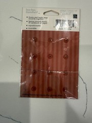 Scrapbook Interior Nail Square Top Snap-On Paper-Crafting Fastener Scarlet Color