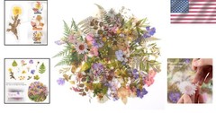 160pcs Pre-Cut Scrapbooks Natural Stickers, Floral and Plant Sticker for DIY …