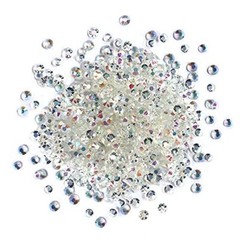 Buttons Galore Crystalz Iridescent Flat Back Gems for DIY Crafts – BABY COLORS