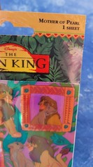 Vintage Disney The Lion King Sandylion Sticker Book Mother of Pearl Stickers NEW