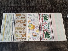 Huge Lot of 40 over-sized scrapbooking sticker sheets many brands & themes