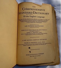 1933 Funk Wagnalls Dictionary Vintage Map Illustrated Pages Junk Journal READ