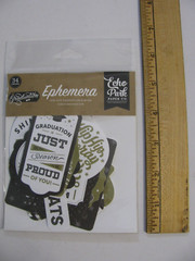 Echo Park Ephemera GRADUATION Die Cut Cardstock 34 Pieces NIP