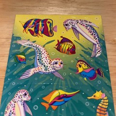 2,2.5×2.5” Sticker Sheets As 1, Lisa Frank Stickers “rainbow Reef”, Skeeter Seal