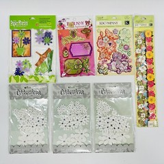 Lot Of 30+ Scrapbook Jolee’s Boutique + Jubilee + Other Gardening Flowers Bows