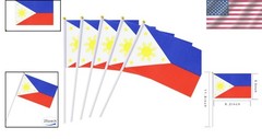 Vibrant 25 Pack Handheld Philippines Flags – Perfect for Parties & Celebrations