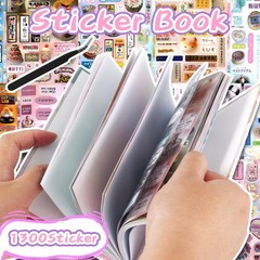 1300Pcs Cute Scrapbook Stickers Travel Y2k Japanese Sticker Book for Adult Ka…