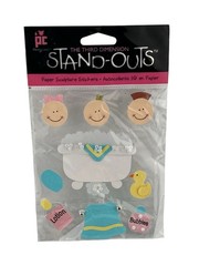 Provo Crafts Stand-Outs Bath Time 3 D Paper Sculpture Stickers 10 Pieces Kids