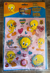 Looney Tunes Tweety Bird Bobble Stickers NEW Springy Spring Scrapbook Binder